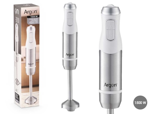 Batidora acero blanca 1500W: potencia y elegancia para tu cocina