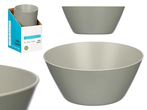 Bol cónico pequeño gris 650ml: Estilo y funcionalidad en tu cocina