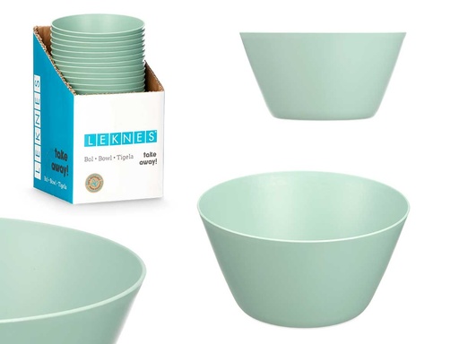 Bol cónico pequeño verde 650ml: Perfecto para servir con estilo