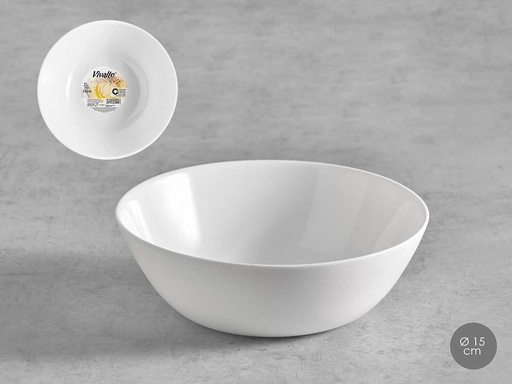 Bol liso opal de 15 cm: Elegante y versátil para tu mesa