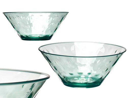 Bol plástico verde de 28 cm: Ideal para servir con estilo