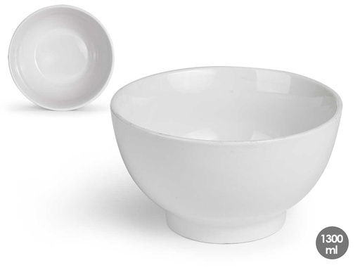 Bol porcelana blanca 1300ml: Elegancia y resistencia para tus comidas