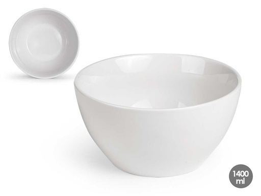 Bol porcelana blanca 1400ml: Elegancia y funcionalidad para tu mesa
