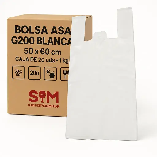 Bolsa Asa G200 Blanca 50x60