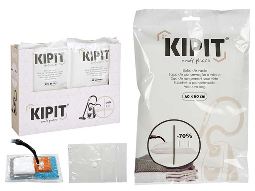 Bolsa de vacío transparente, ideal para organizar y proteger prendas
