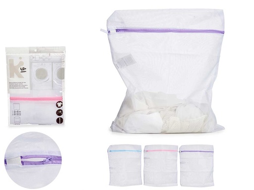 Bolsa lavadora 50x60 cm surtida en 3 colores para un cuidado ideal