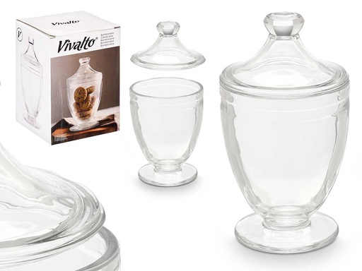 Bombonera tapa vidrio med: Elegancia y frescura para tus dulces
