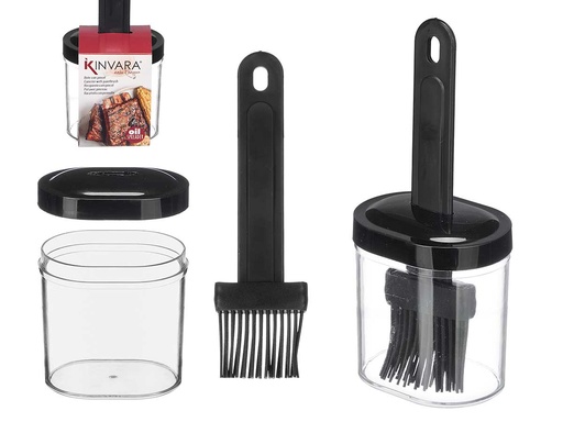 Bote con pincel silicona: Perfecto para manualidades precisas