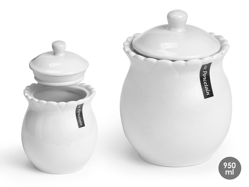 Bote hermético de porcelana, ideal para conservar alimentos