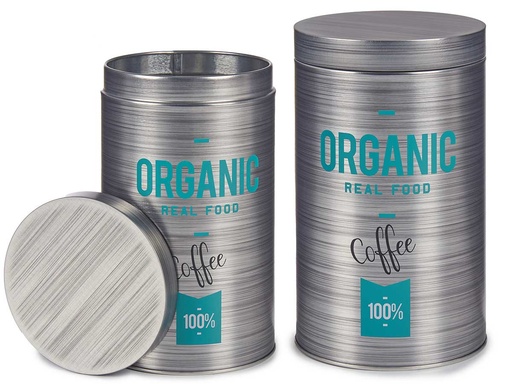 Bote hojalata redondo de café orgánico: Frescura y estilo asegurados