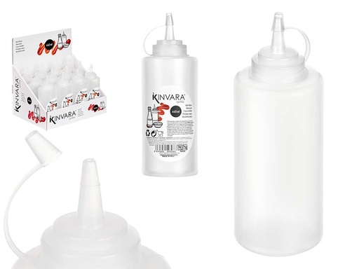 Bote plástico para salsa 440 ml: Ideal para conservar y servir