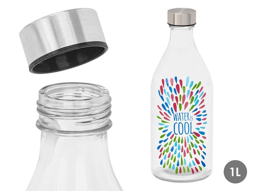 Botella tapón acero Water Cool 1000ml: Sostenible y Estilosa