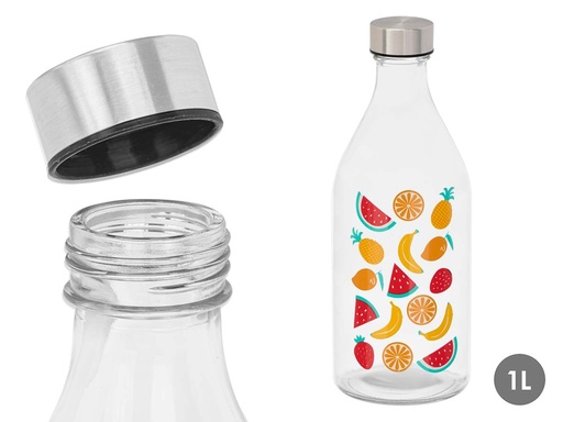 Botella tapón acero para frutas: Hidratación y estilo