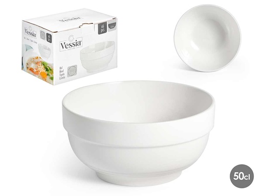 Bowl apilable de porcelana: elegancia y funcionalidad en tu mesa