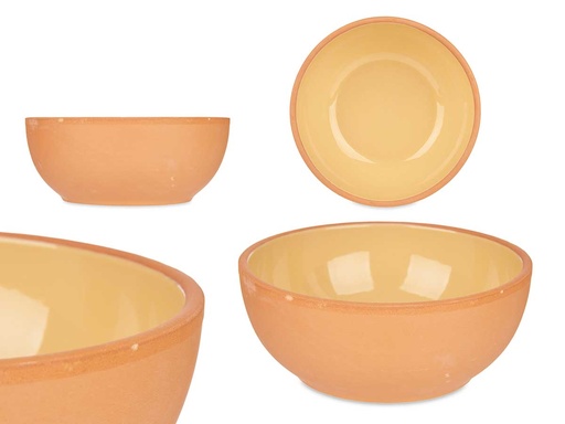 Bowl barro 20cm color amarillo: Elegancia y frescura en tu mesa