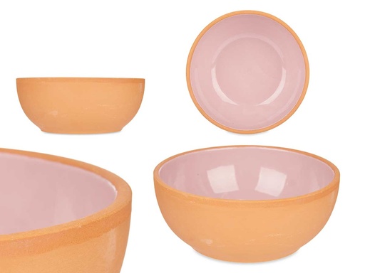 Bowl barro 20cm rosa: elegancia y estilo para tu mesa diario