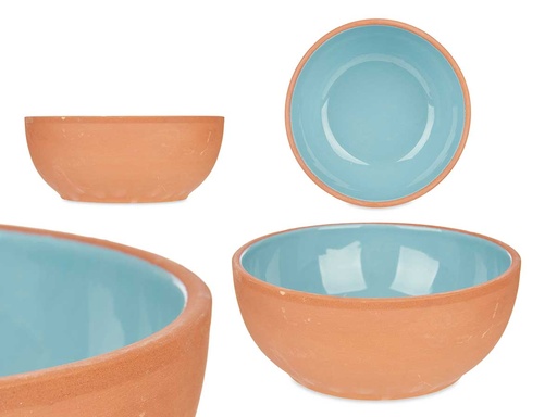 Bowl de barro turquesa de 20 cm: Estilo y Durabilidad para tu Mesa