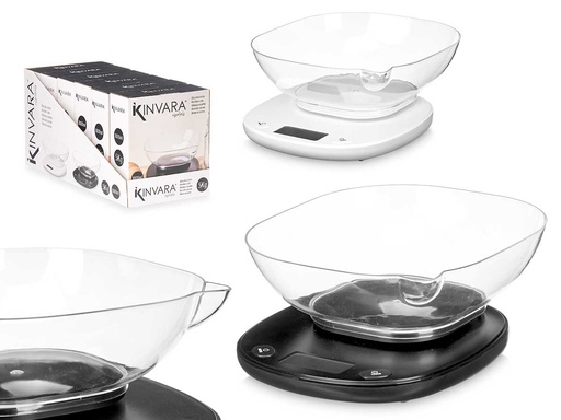 Báscula Digital 5kg con Recipiente de 1000ml: Precisión y Estilo