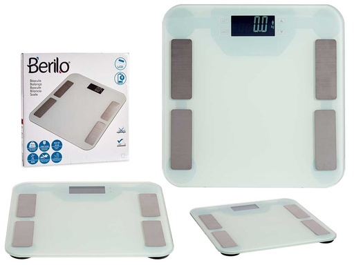 Báscula digital baño 180kg blanca: precisión y diseño elegante