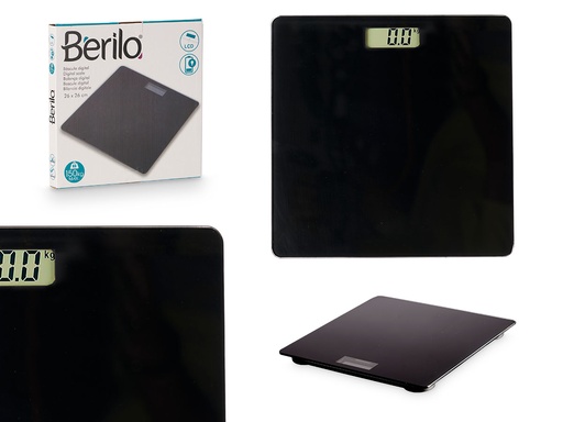 Báscula digital negra: precisión y estilo para tu salud diaria