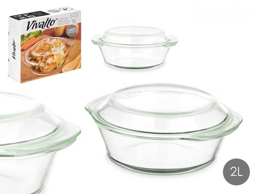 Cacerola borosilicato 2000ml: Durabilidad y resistencia al calor