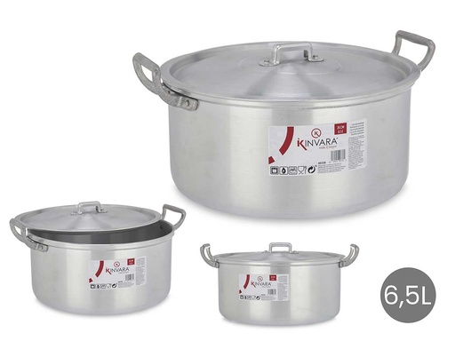 Cacerola de aluminio 26 cm, ideal para cocinar mucho más fácil