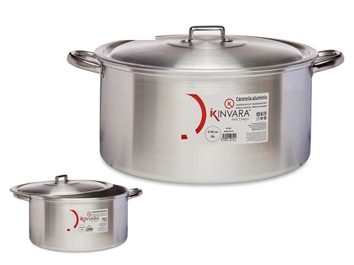 Cacerola de aluminio 38 cm: Gran capacidad y calidad superior