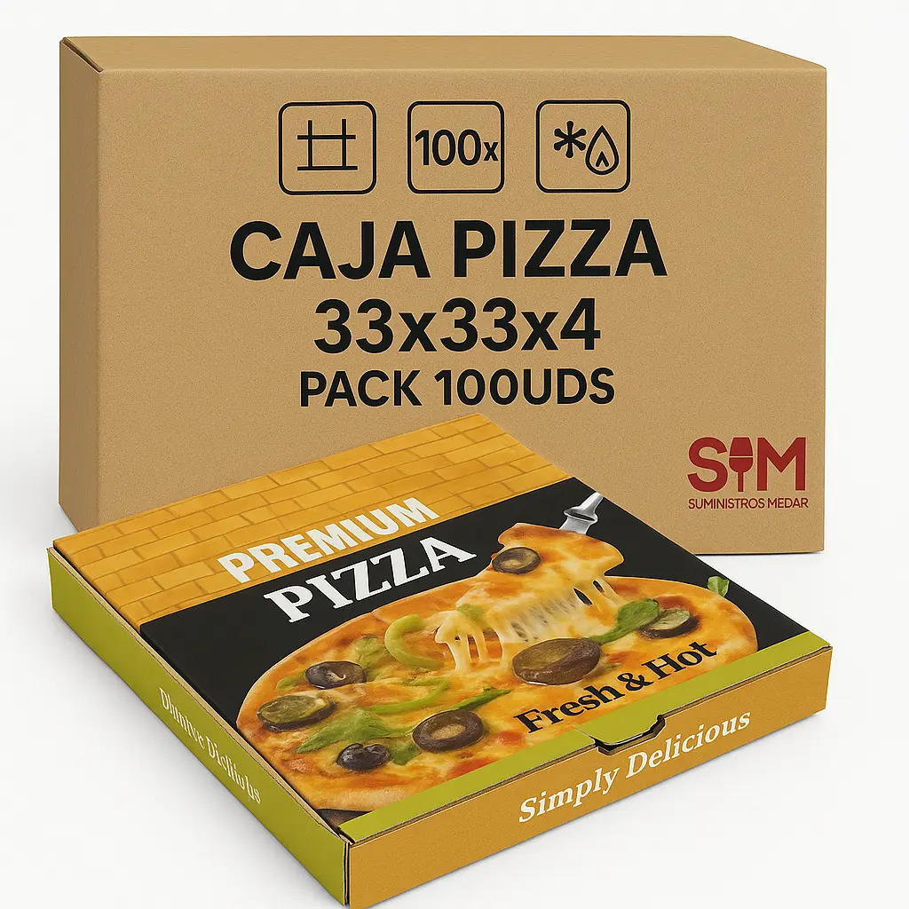Caja Pizza 33x33x4