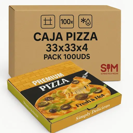 Caja Pizza 33x33x4