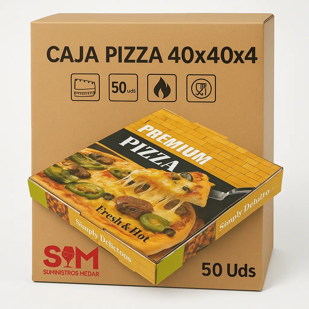 Caja Pizza 40x40x4