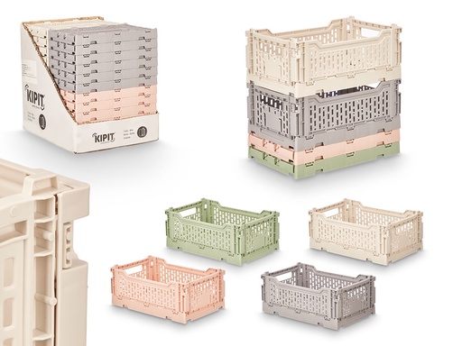 Caja plegable multiuso 4L surtido en 4 colores para organizar