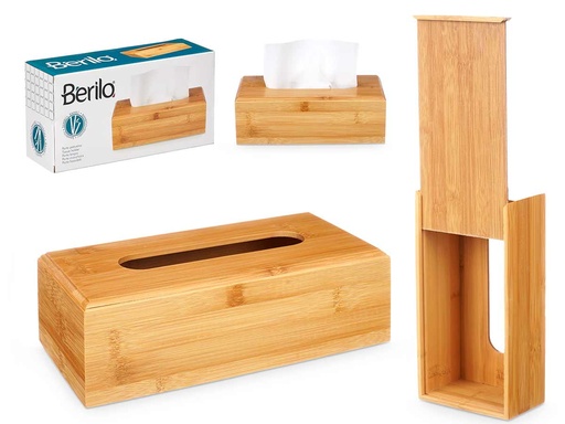Caja portapañuelos de bambú: Estilo natural y funcionalidad