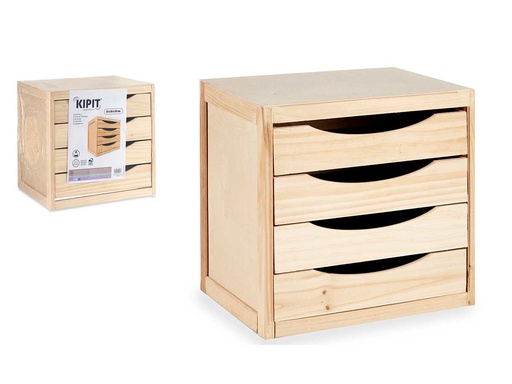 Cajonera madera 4 cajones: Elegancia y organización para tu hogar