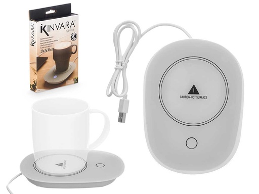 Calentador 40º Taza Blanco: Mantén Tu Bebida Siempre Caliente