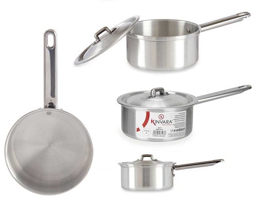 Cazo de Aluminio con Tapa Ideal para Cocinar a Fuego Lento 14cm