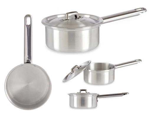 Cazo de aluminio con tapa de 12 cm: ligero y duradero para cocina