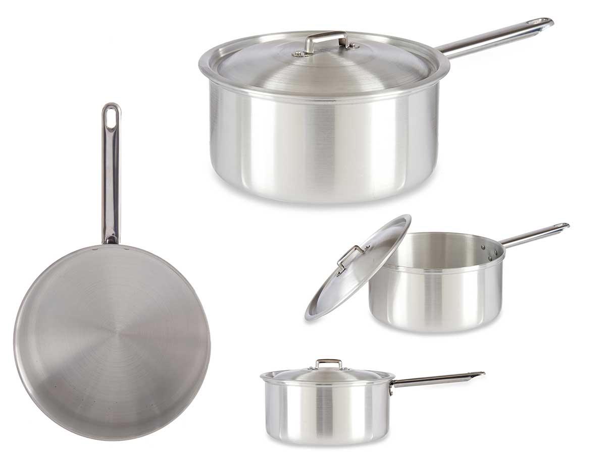 Cazo de aluminio con tapa de 22 cm: Duradero y liviano para tu cocina