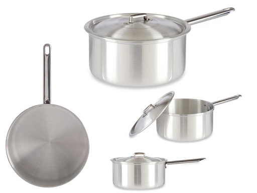 Cazo de aluminio con tapa de 22 cm: Duradero y liviano para tu cocina