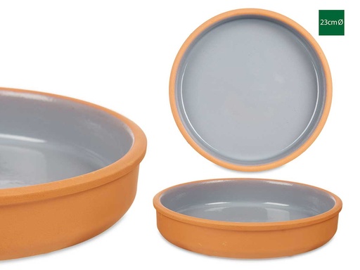 Cazuela barro 23 cm color gris: Cocina deliciosa y saludable
