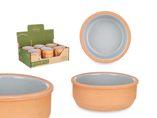 Cazuela barro redonda 12 cm gris: Ideal para tus recetas tradicionales