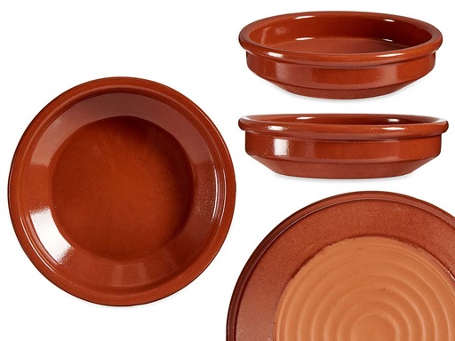 Cazuela redonda con asas, ideal para cocinar deliciosos platillos