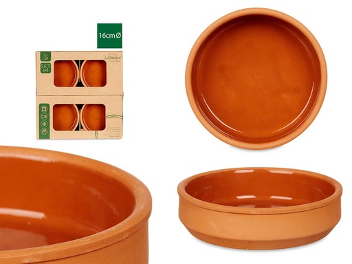 Cazuelas de barro: Set de 4 en color marrón para tu cocina