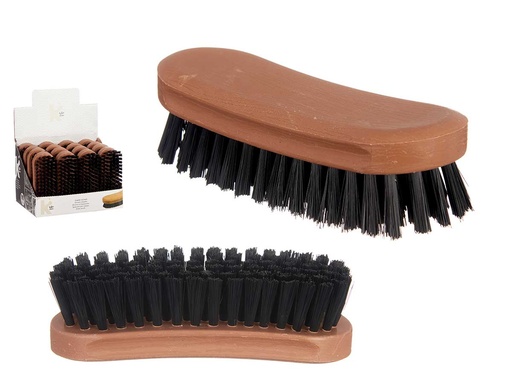 Cepillo plástico calzado negro mediano, ideal para tu cuidado diario