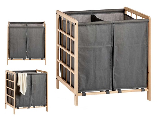 Cesta Ropero Doble Gris: Organización Perfecta para tu Espacio