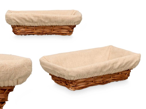 Cesta rectangular mimbre: organización elegante y estilo natural