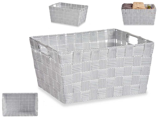 Cesta tela cónica rectángulo con asas, ideal para organizar tu hogar