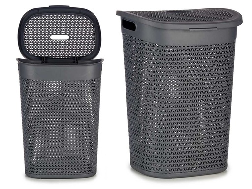 Cesto Ropa con Tapa 60L Antracita: Orden y Estilo en Tu Hogar