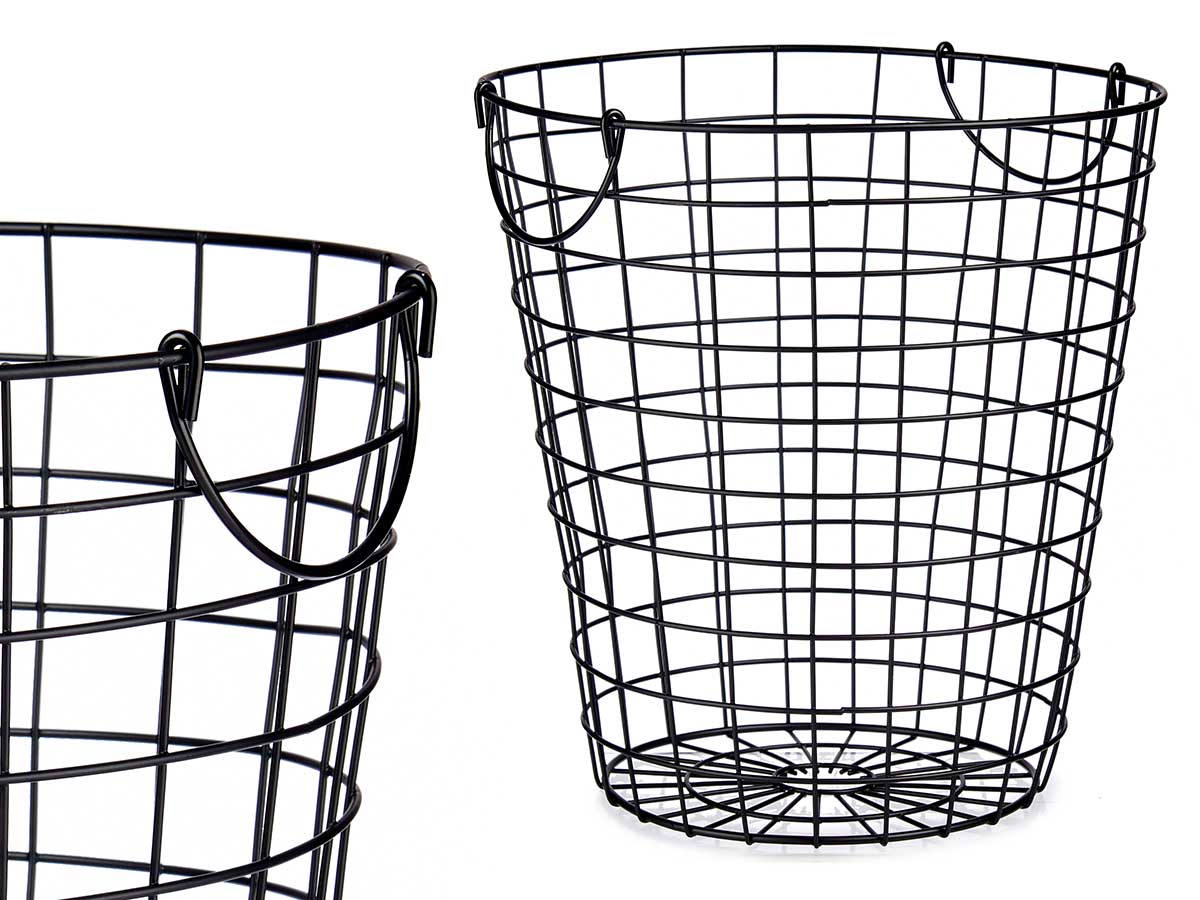 Cesto acero negro: Elegancia y resistencia para tu hogar moderno