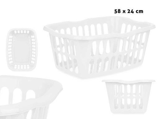Cesto rectangular calado blanco: elegancia y versatilidad en tu hogar