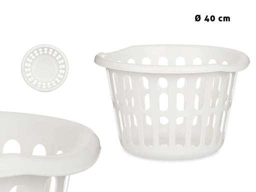Cesto redondo calado blanco: elegancia y frescura para tu hogar